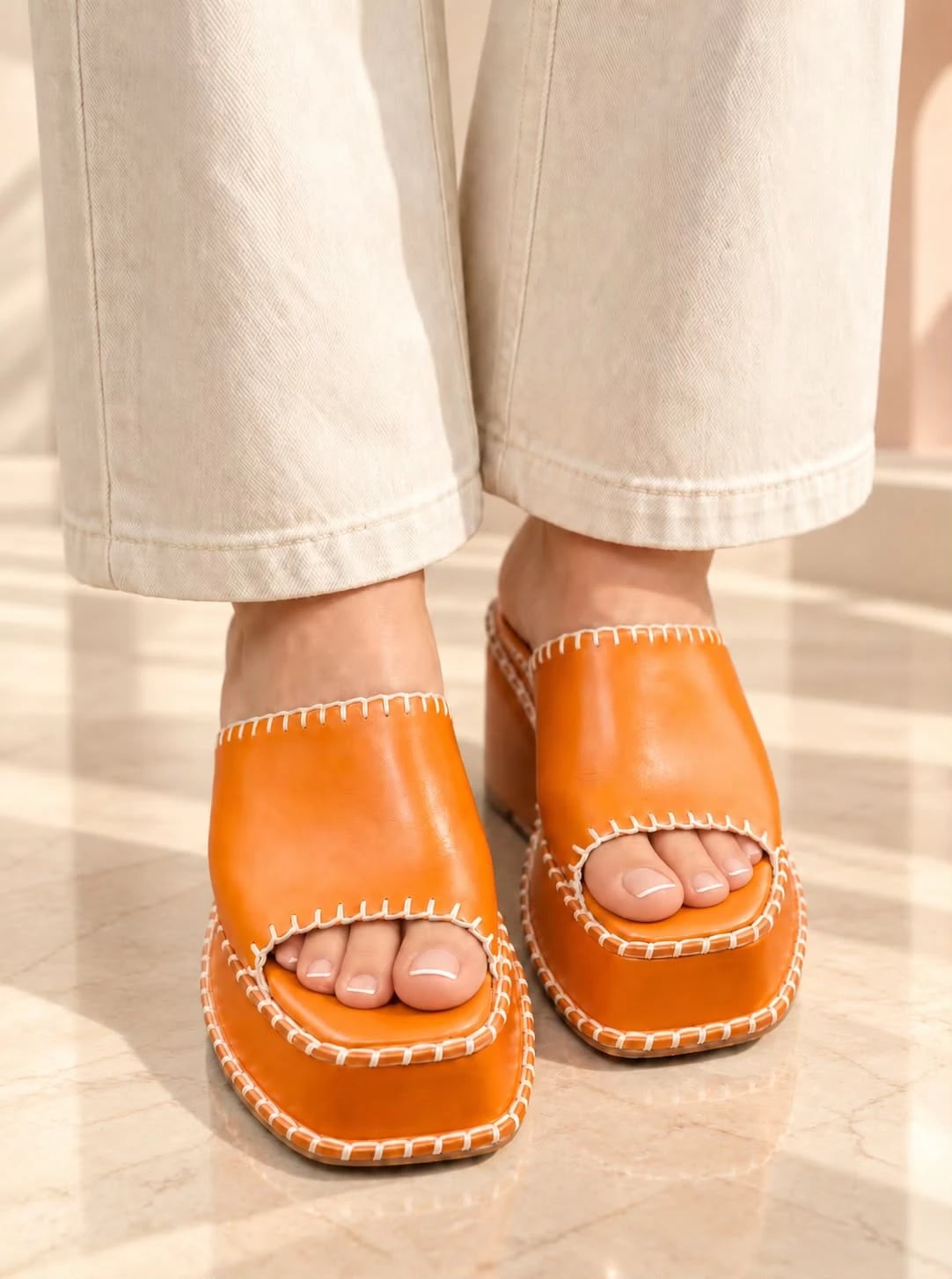 Zuecos Orange María Gómez Calzados