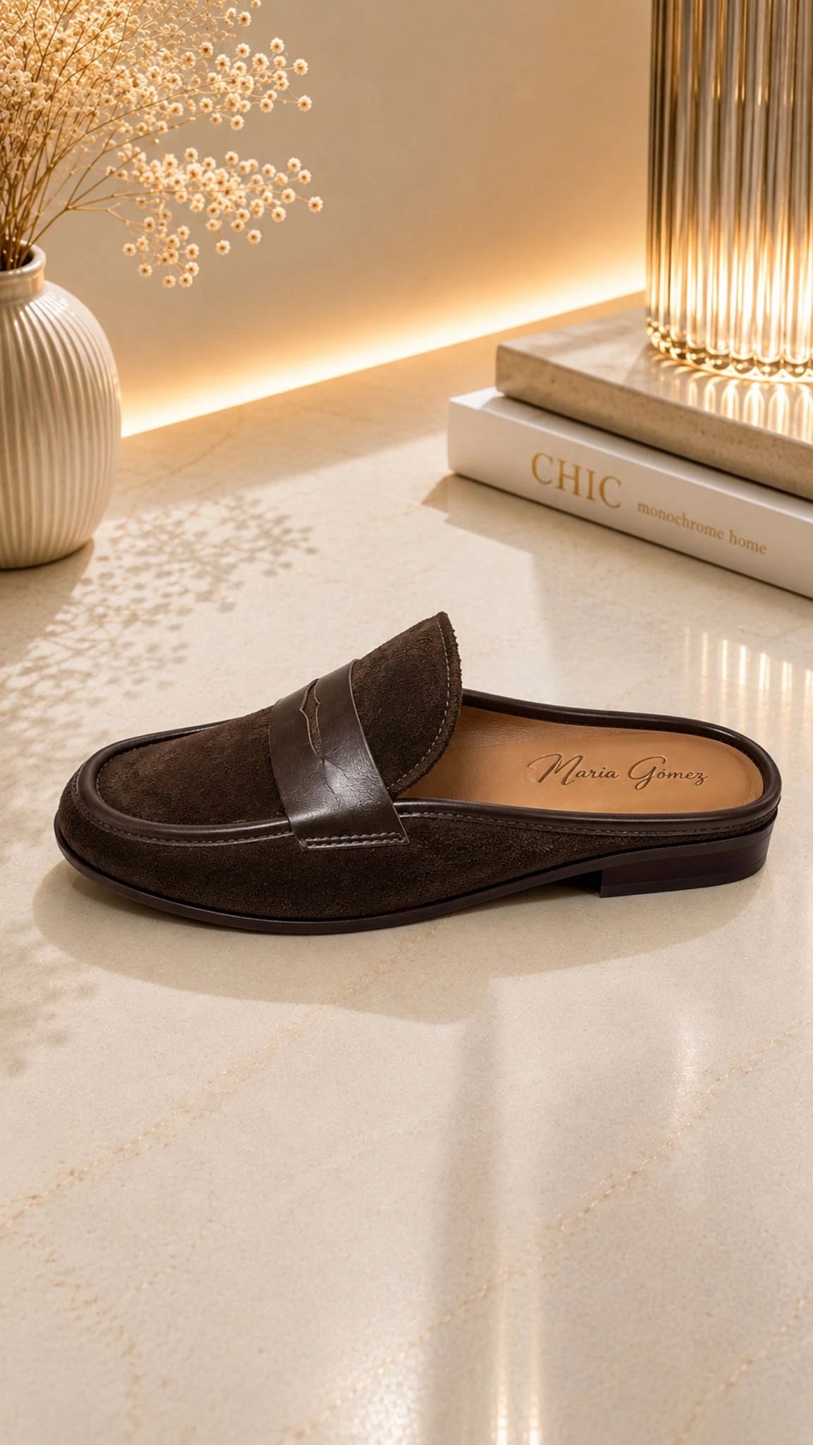 Mocasín Zueco Noir Chocolate