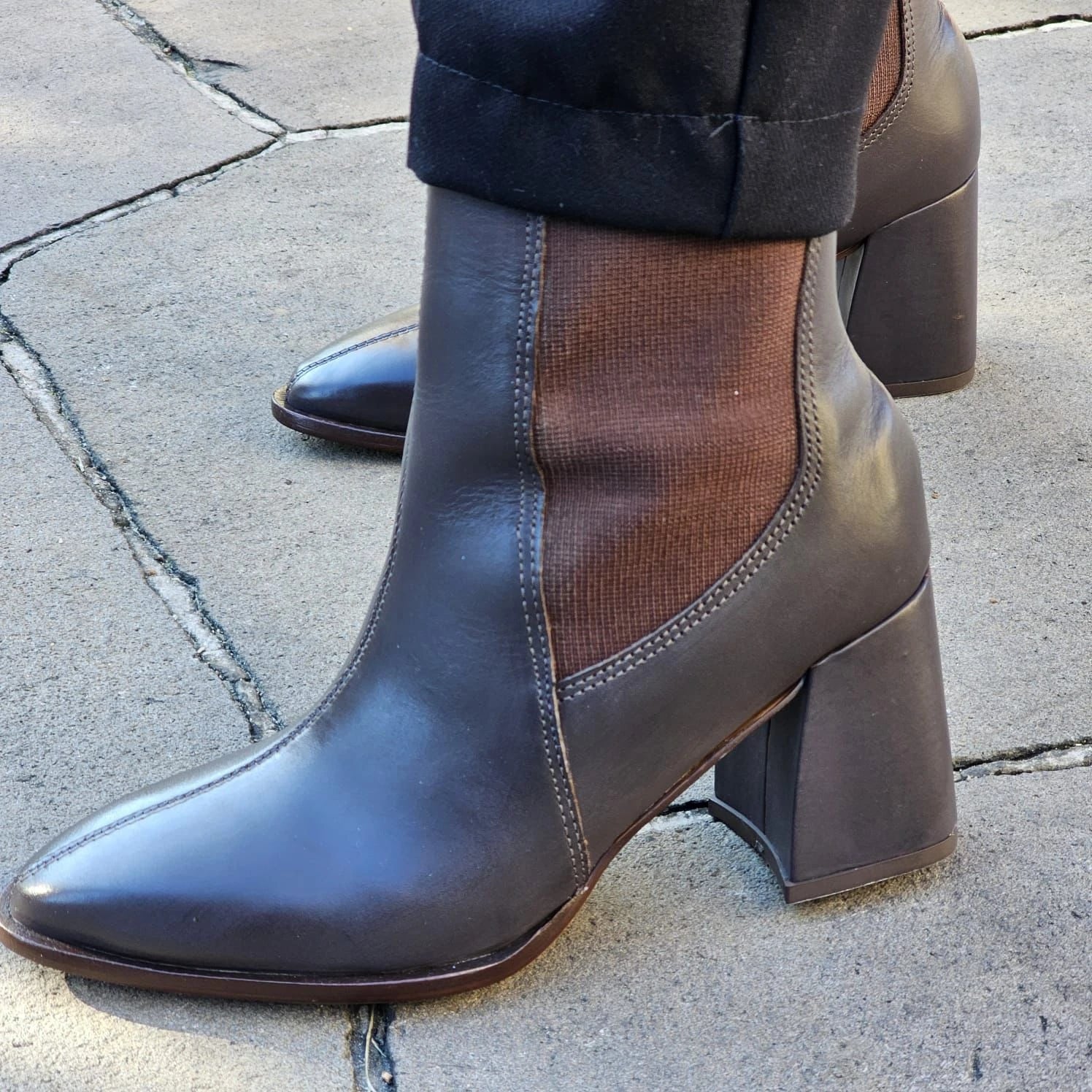 Botas De Cuero Mónaco Marrón